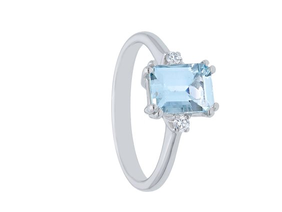 Anillo Babila Milano Mujer Colore in Oro blanco Acquamarina 1.17 Ct 206042 - 206042